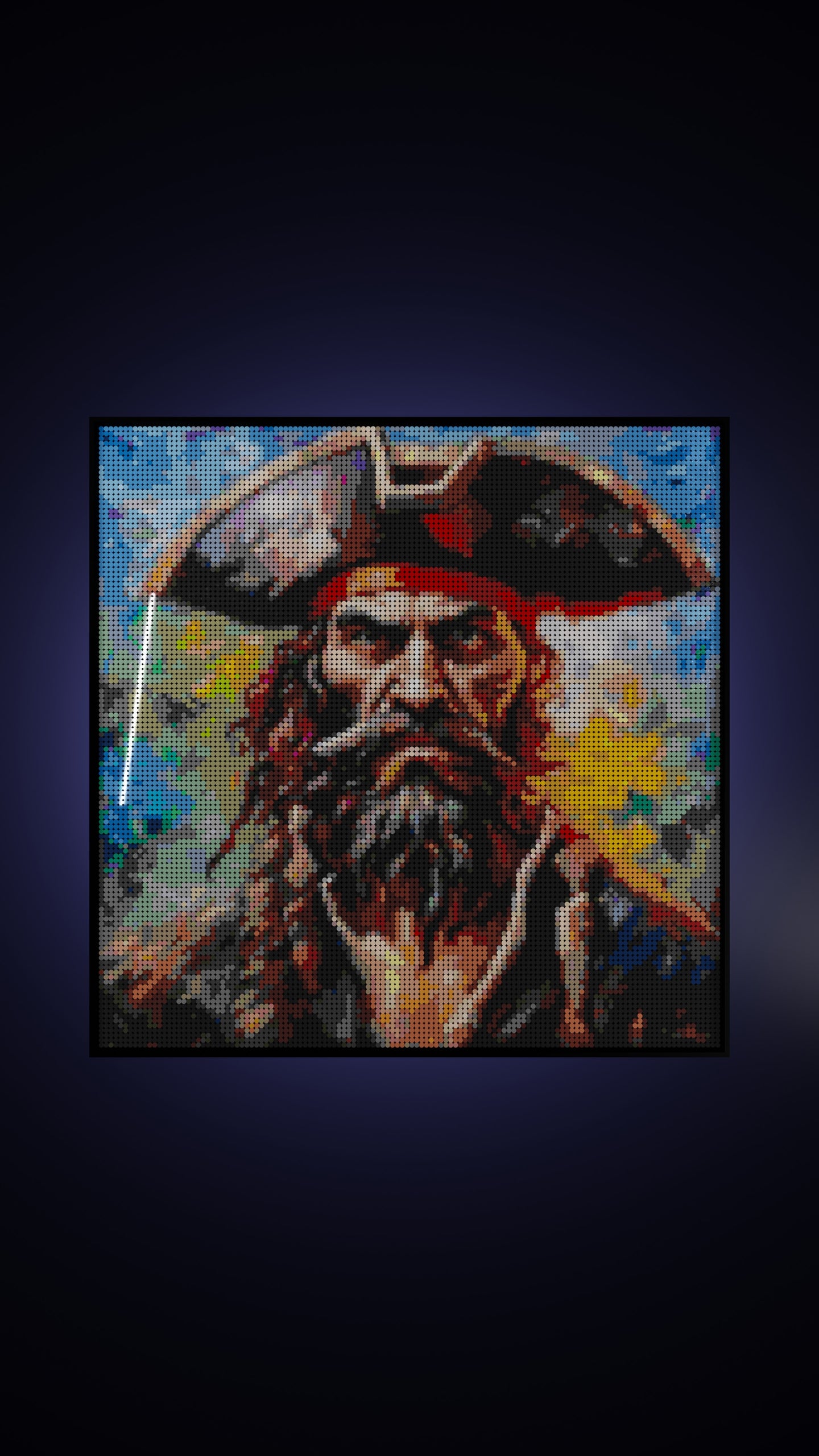 Captain Dreadheart LEGO® Style mosaic creative DIY building set